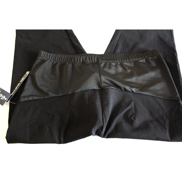 Flutter & Kick Women's Maternity Black Career Dress Pants - Picture 3 of 5